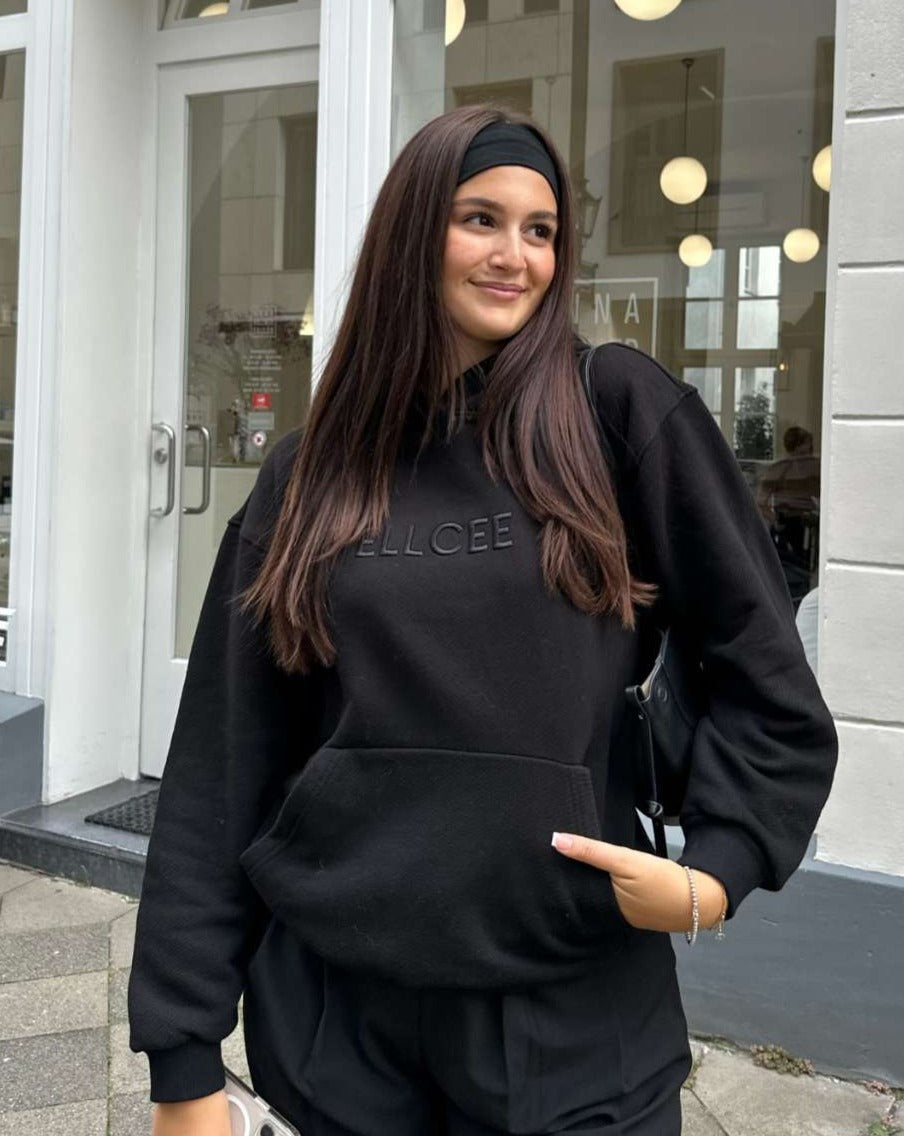 premium hoodie black