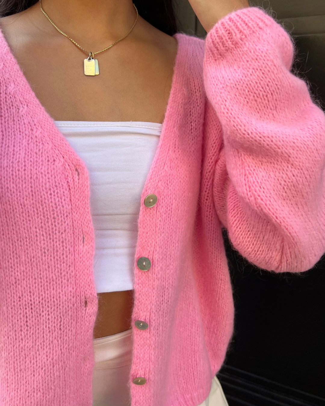 Taylor Strickjacke rosa