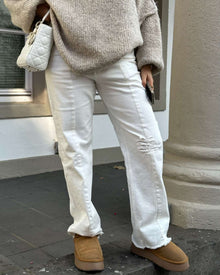Stretch-Jeans weiß