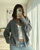 Anna Strickjacke grau