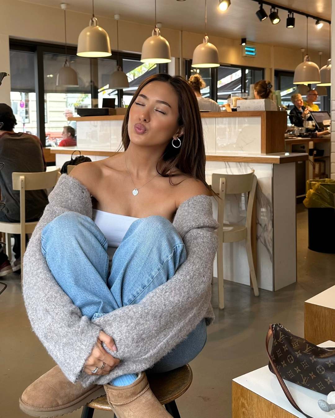 Kendall Strickpullover Mauve