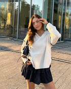 Emily Strickpullover Creme