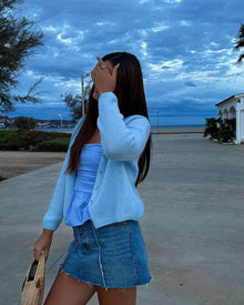 Taylor Strickjacke blau