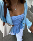 Taylor Strickjacke blau