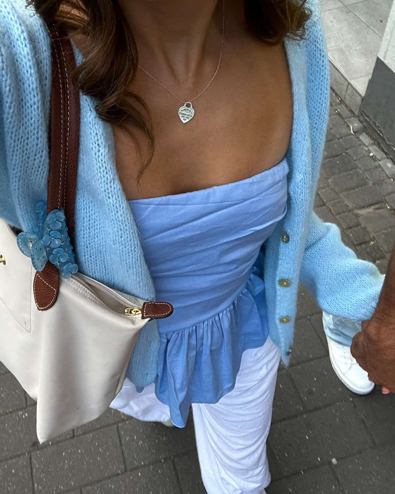 Taylor Strickjacke blau