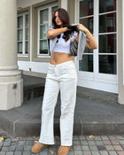 Stretch-Jeans weiß