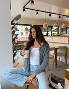 Anna Strickjacke grau