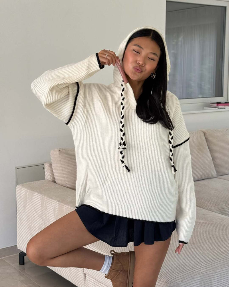 Emily Strickpullover Creme