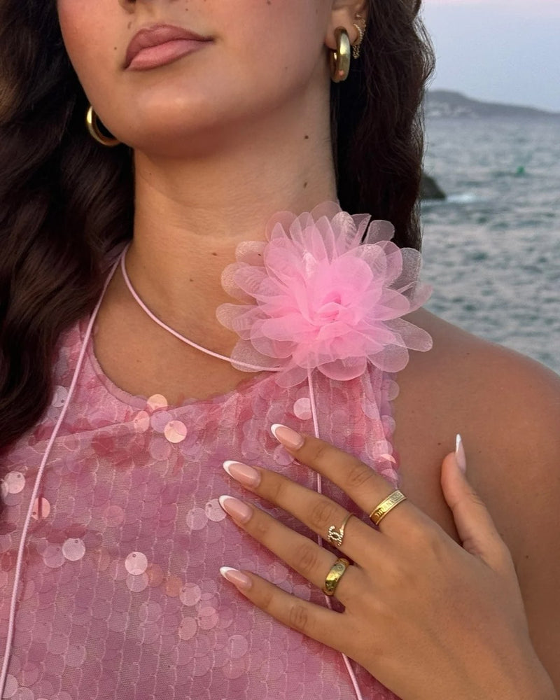 Flora Band Baby Pink
